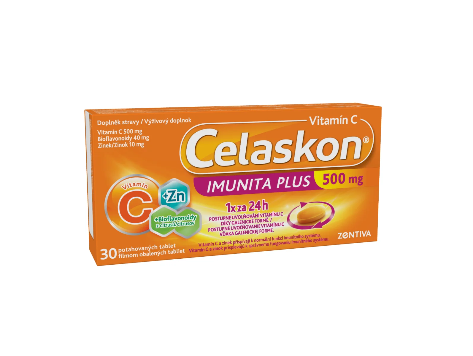 Celaskon IMUNITA PLUS 500 mg 1×30 tbl, vitamín C