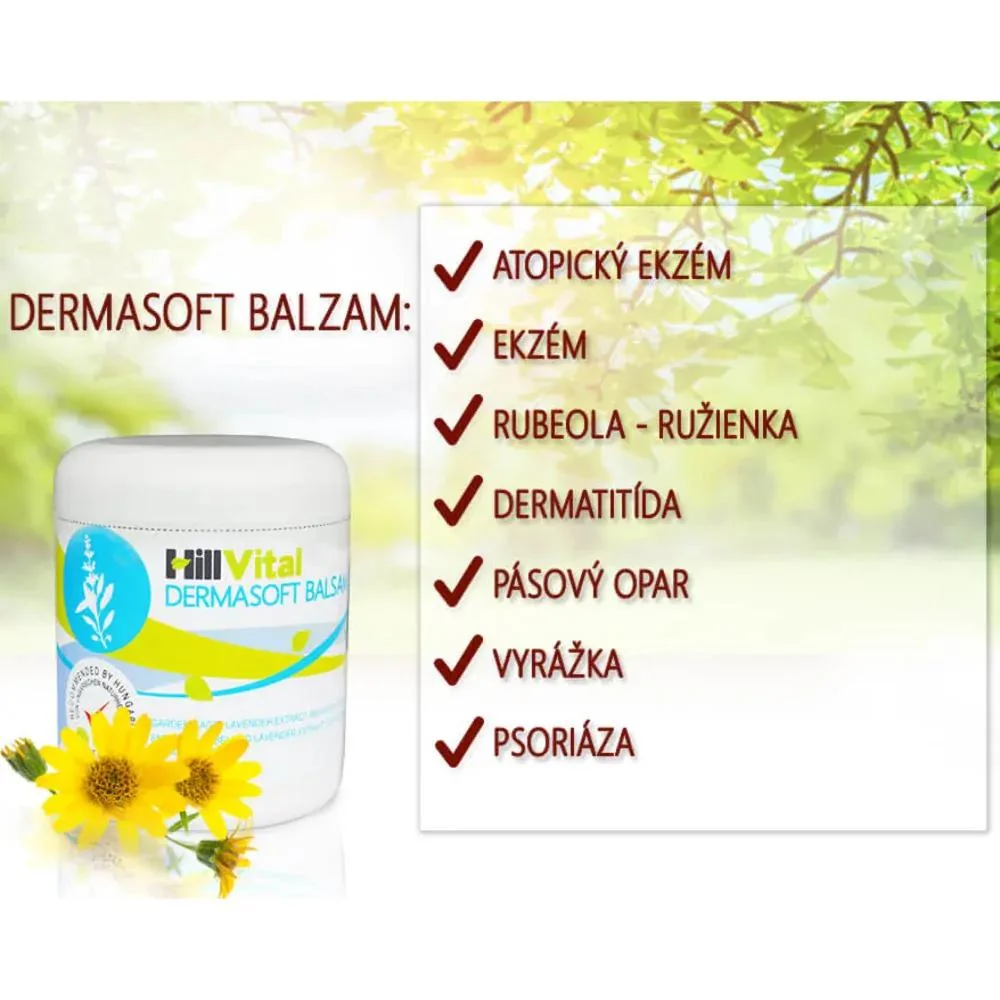 Hillvital Dermasoft balzam 250 ml na zmiernenie ekzému Objem: 250 ml