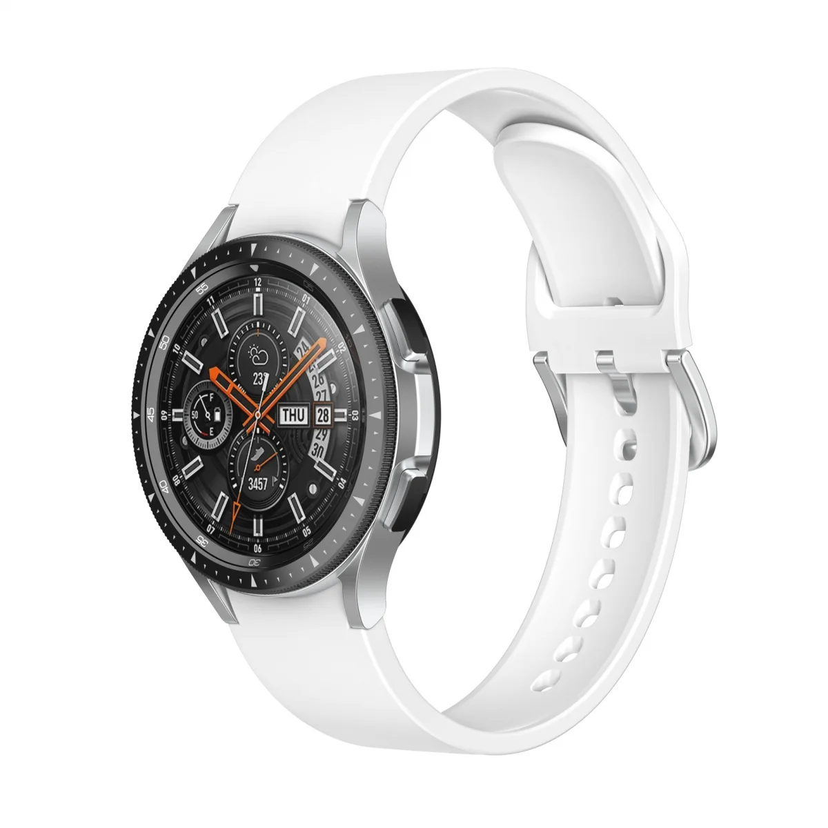 Bstrap Silicone remienok na Samsung Galaxy Watch 4 / 5 / 5 Pro / 6 white