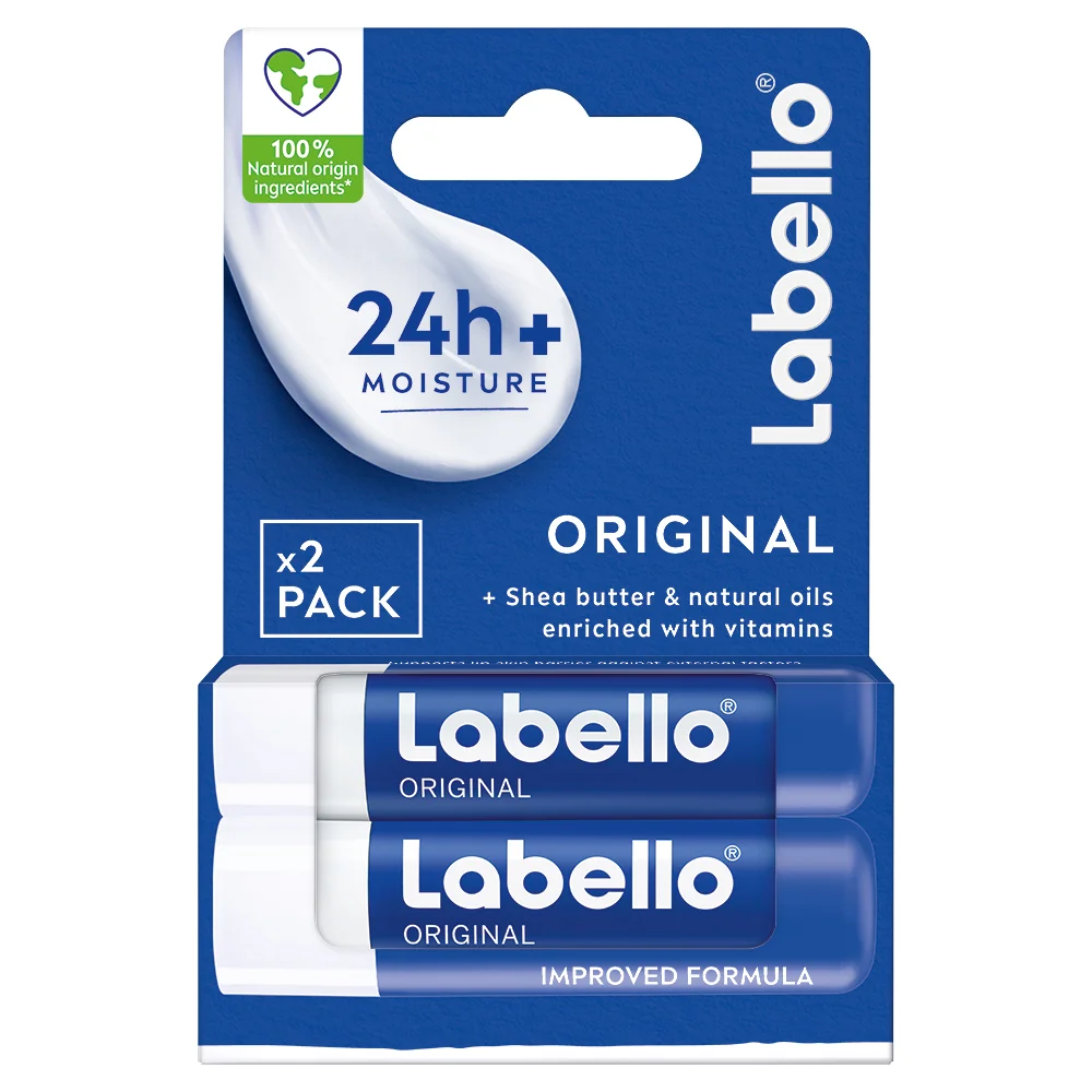 Nivea Labello Balzam na pery Classic dvojbalenie 1×11 ml, starostlivosť o pery