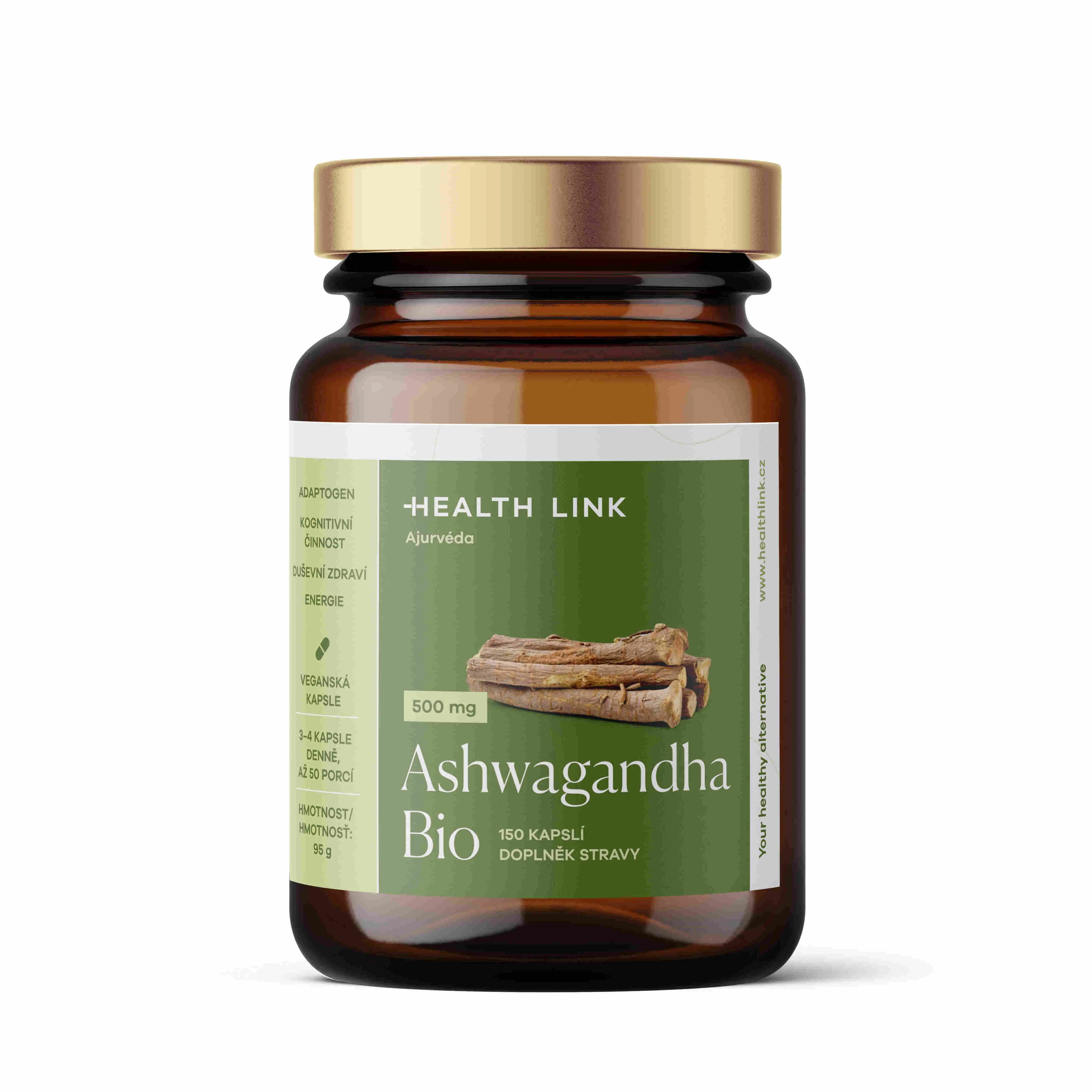 HEALTH LINK Ashwagandha kapsule 500 mg 150 cps