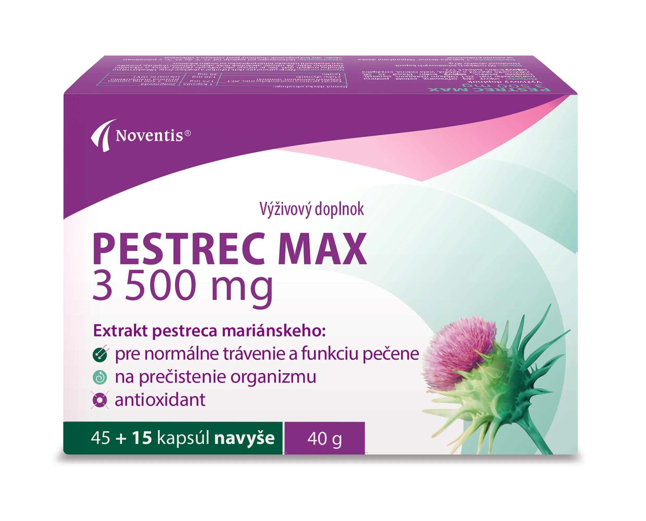 PESTREC MAX 3500 mg 1×60 cps, výživový doplnok