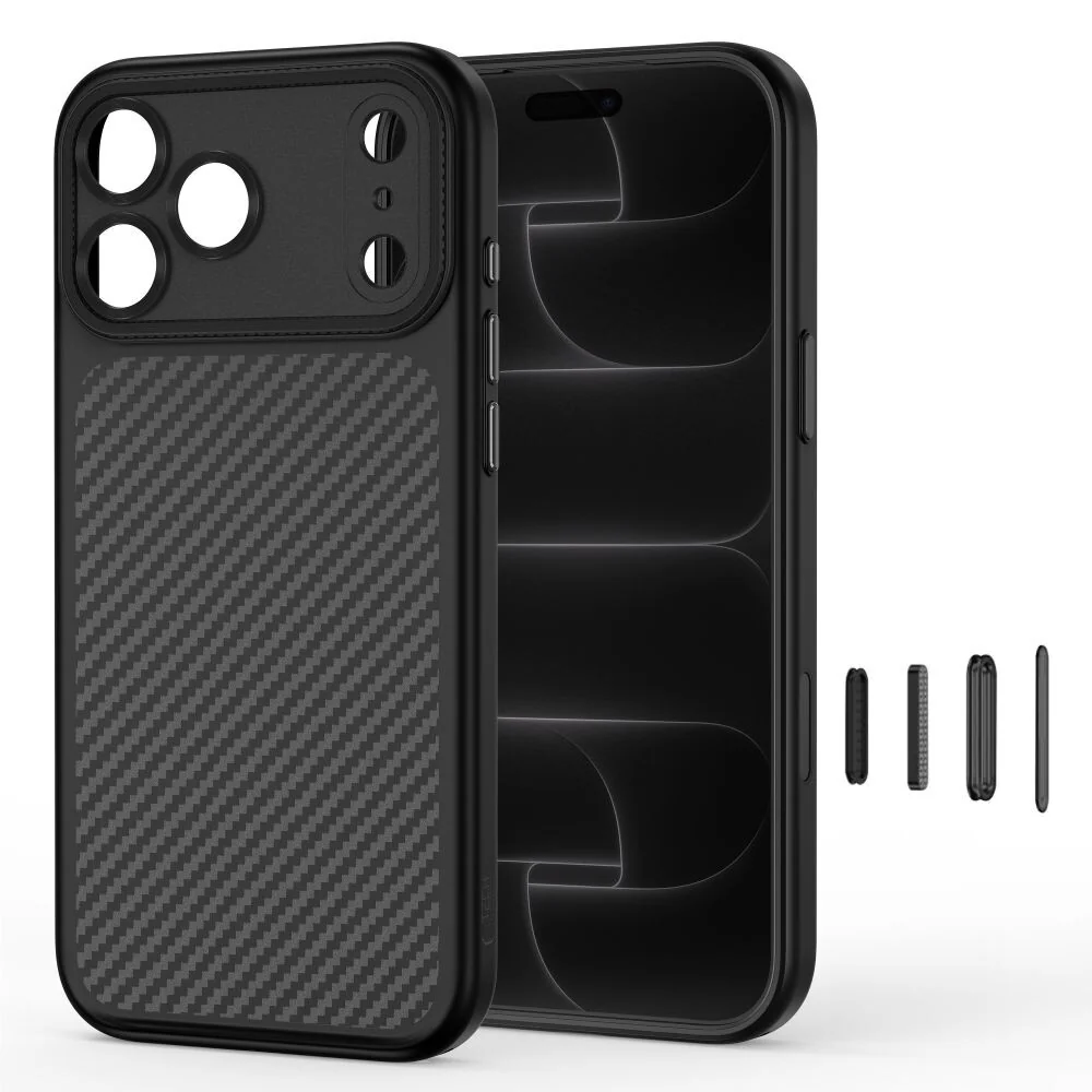 Tech-Protect MagCam MagSafe kryt na iPhone 17 Pro Max / 18 Pro Max, carbon