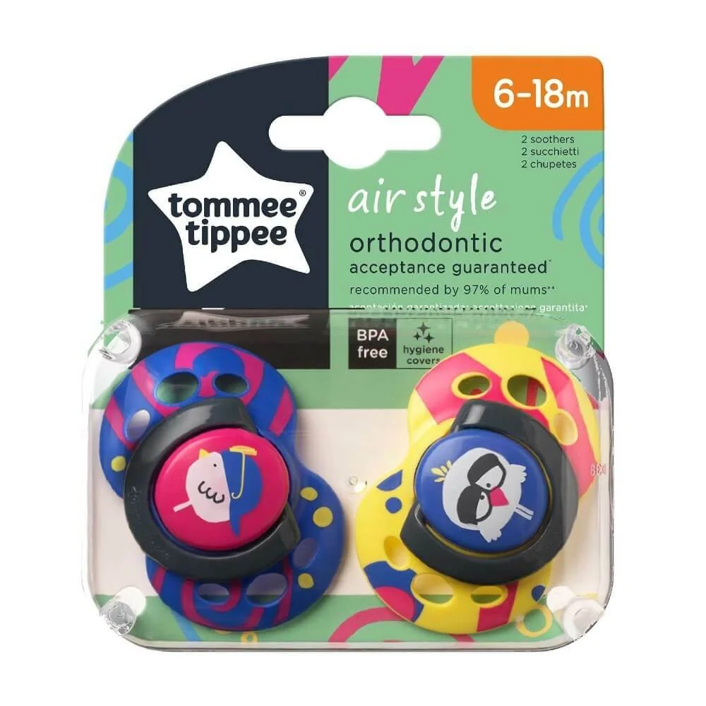Tommee Tippee CTN Fun silikónový cumlík 6-18 mesiacov, 2 ks