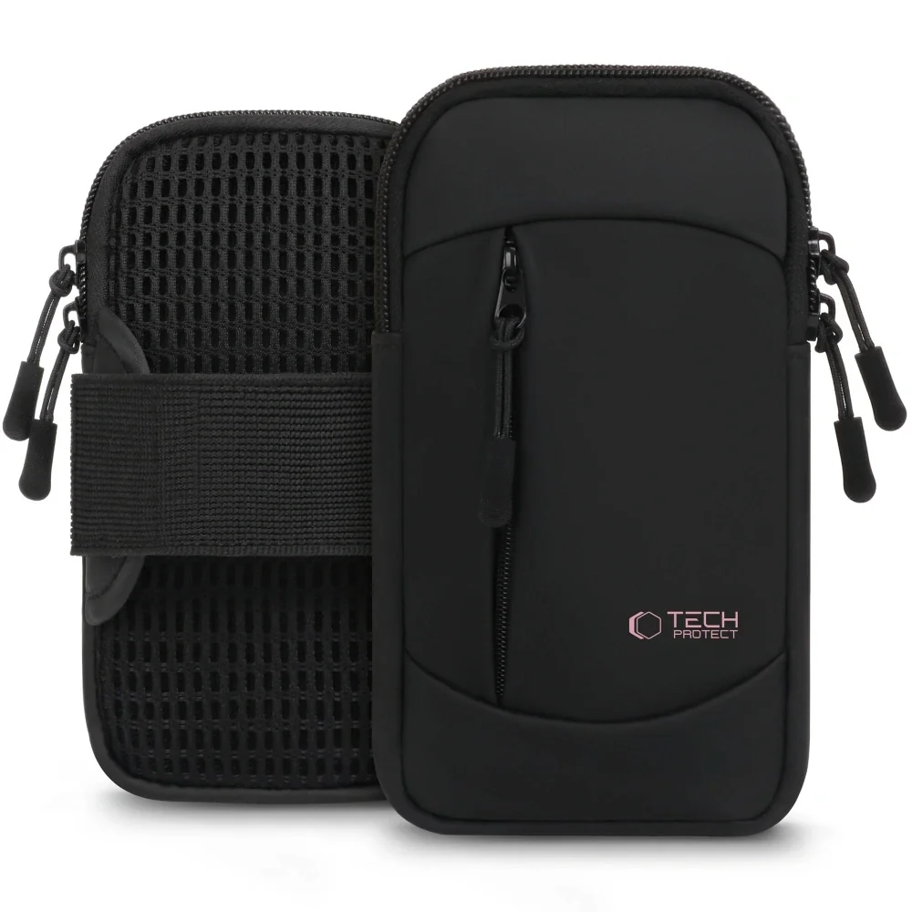 Tech-Protect M6 Armband bežecké puzdro, čierne / ružové