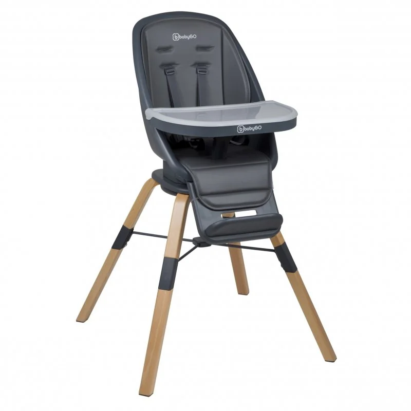 BABYGO jedálenská stolička CAROU 360° Grey