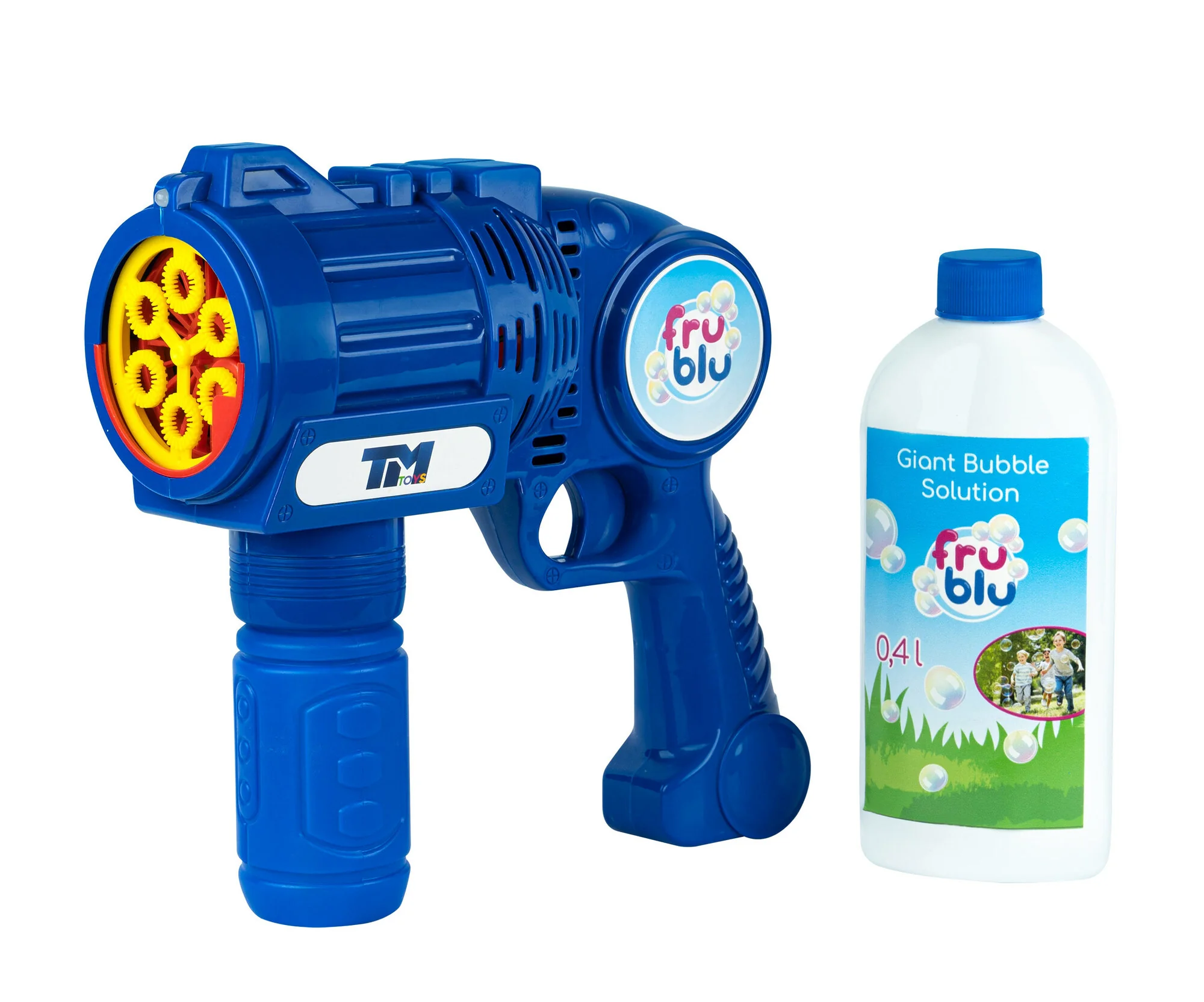 FRU BLU Mega blaster bublifuk, pištoľ na bubliny + roztok 0,4 l