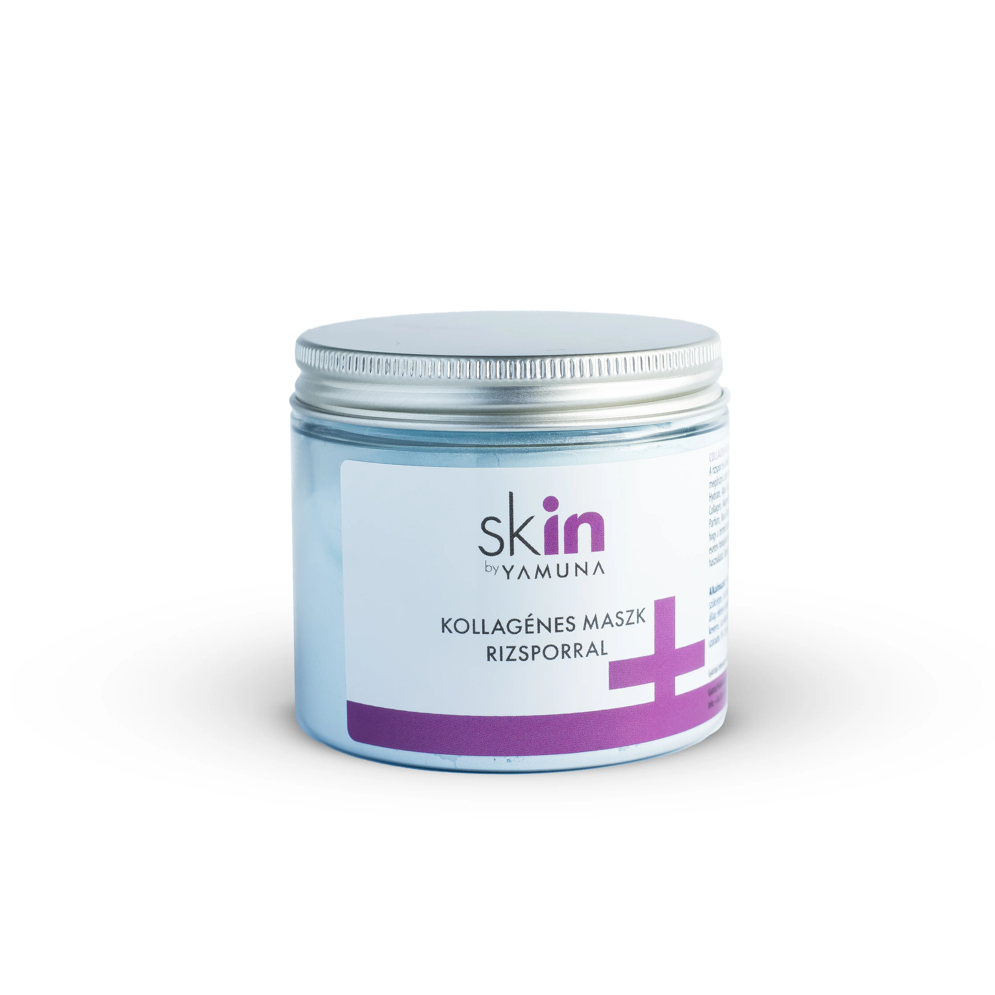 skIN by Yamuna Kolagénová zlupovacia maska s ryžovým práškom 80g Spevňujúca a vyhladzujúca maska pre suchú a zrelú pleť, vhodná aj na pokožku očného okolia