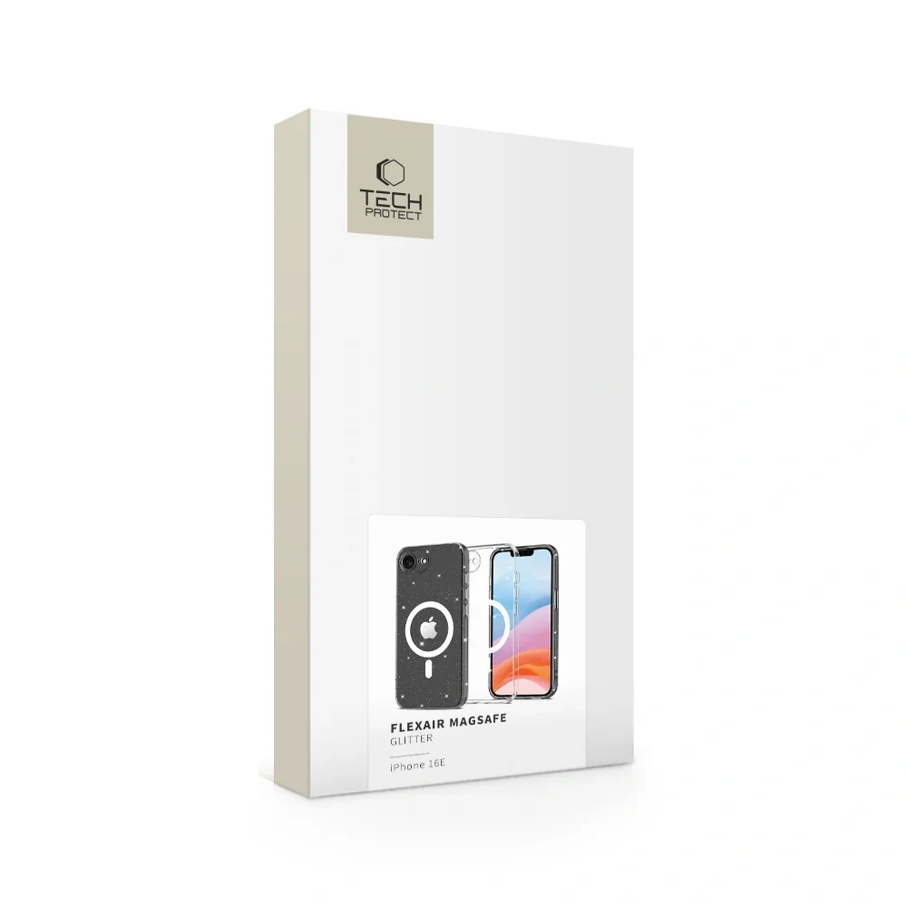 Tech-Protect Flexair MagSafe kryt na iPhone 16e, glitter