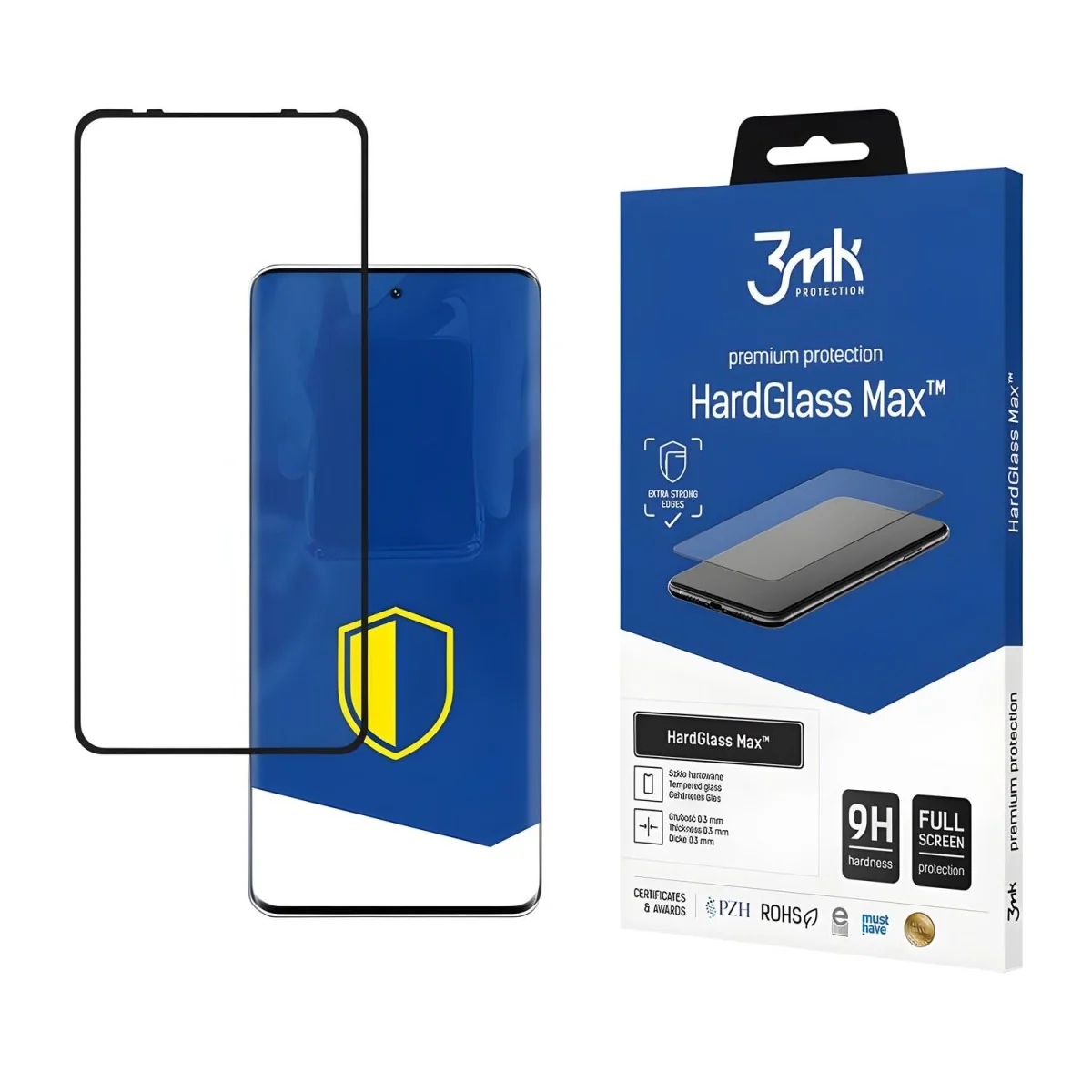 Ochranné sklo pre Xiaomi 12 Lite - Čierna 1 x 1 ks. 0,3 mm, 9H tvrdosť