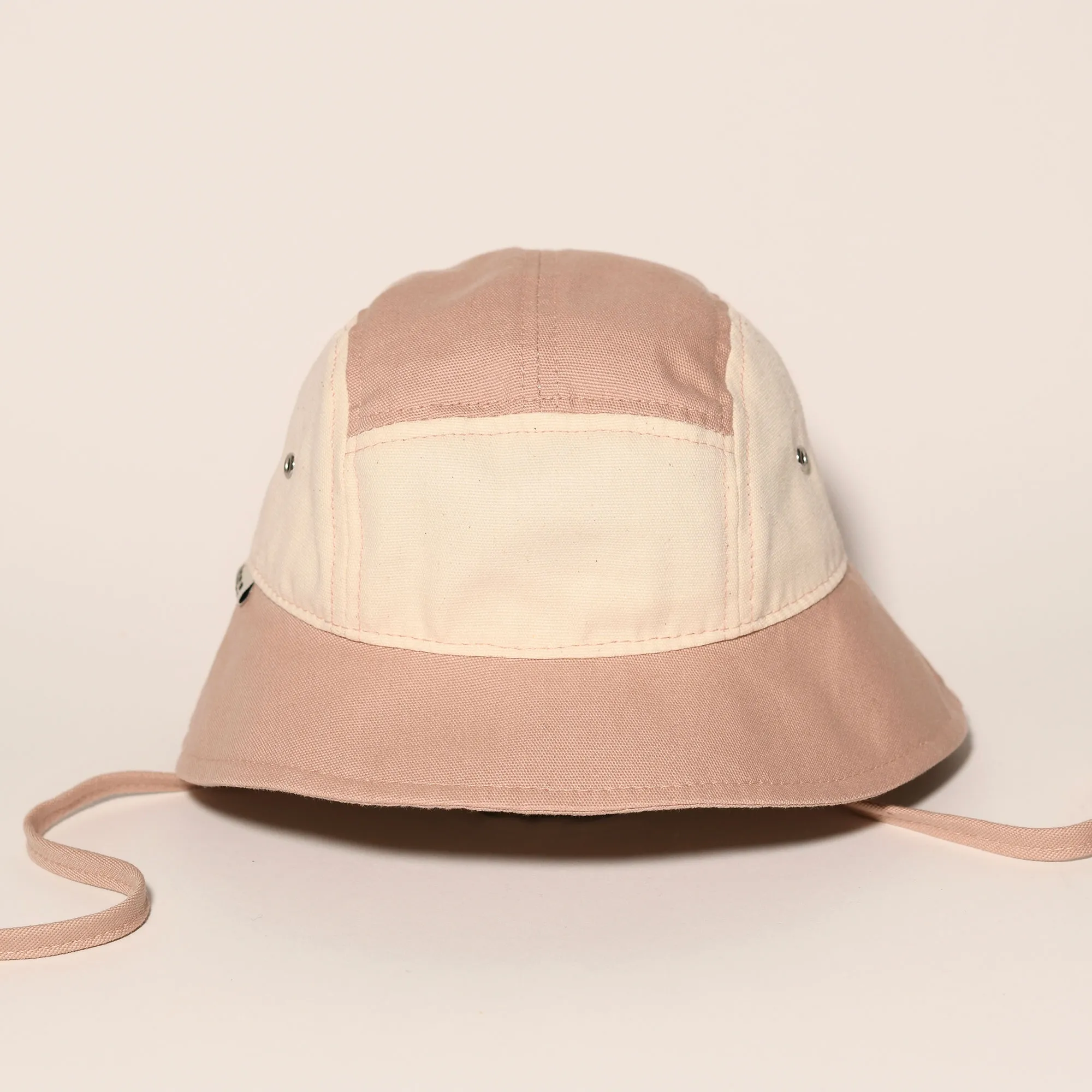 KiETLA klobúčik s UV ochranou 1-2 roky - Natural / Pink 1×1 ks, detský klobúčik