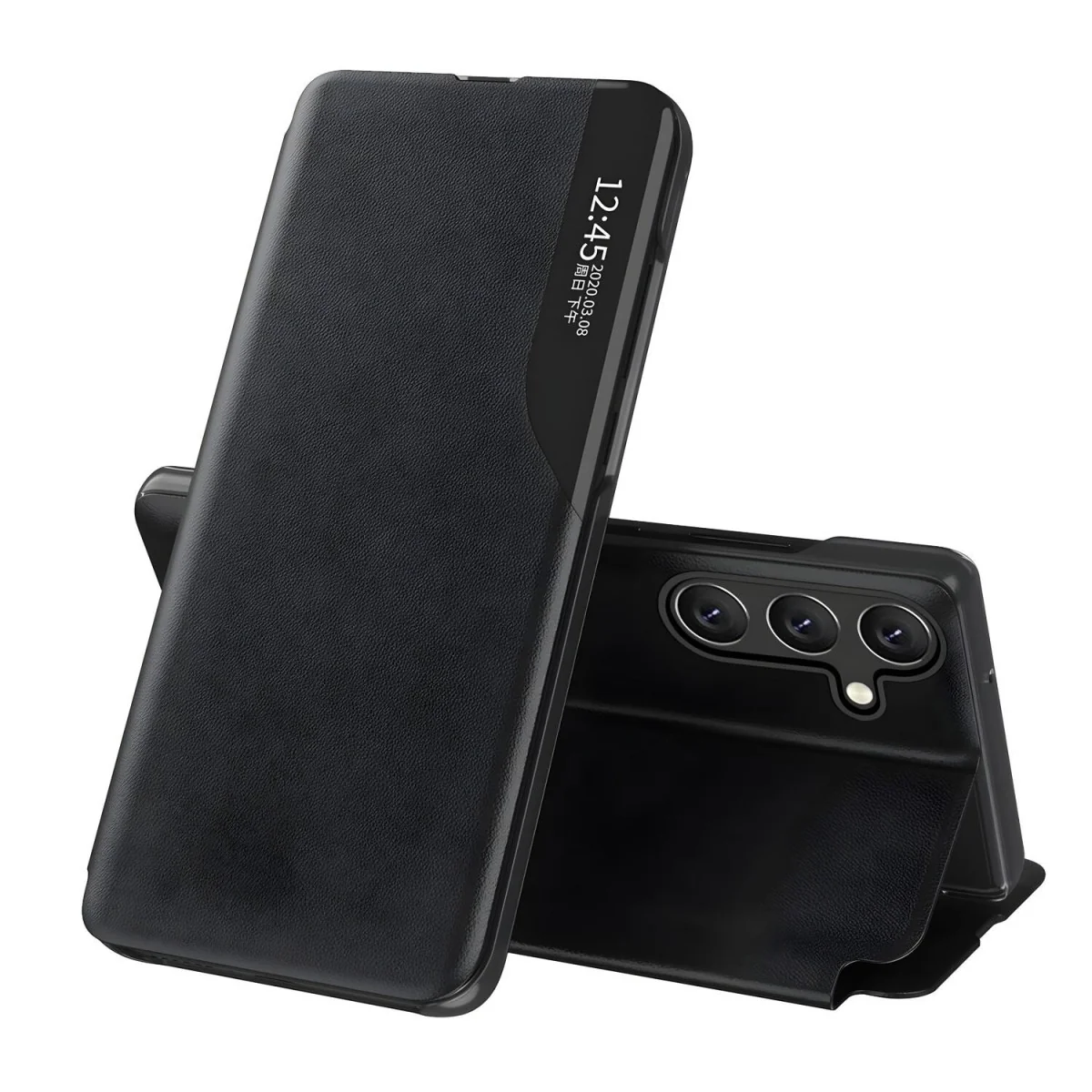 Elegantné knižkové puzdro pre Samsung Galaxy S24 FE Štýlové flipové puzdro