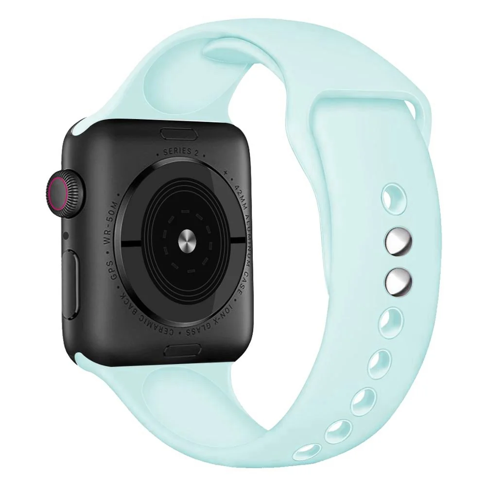 BStrap Soft Silicone remienok na Apple Watch 42/44/45mm Gemstone Green