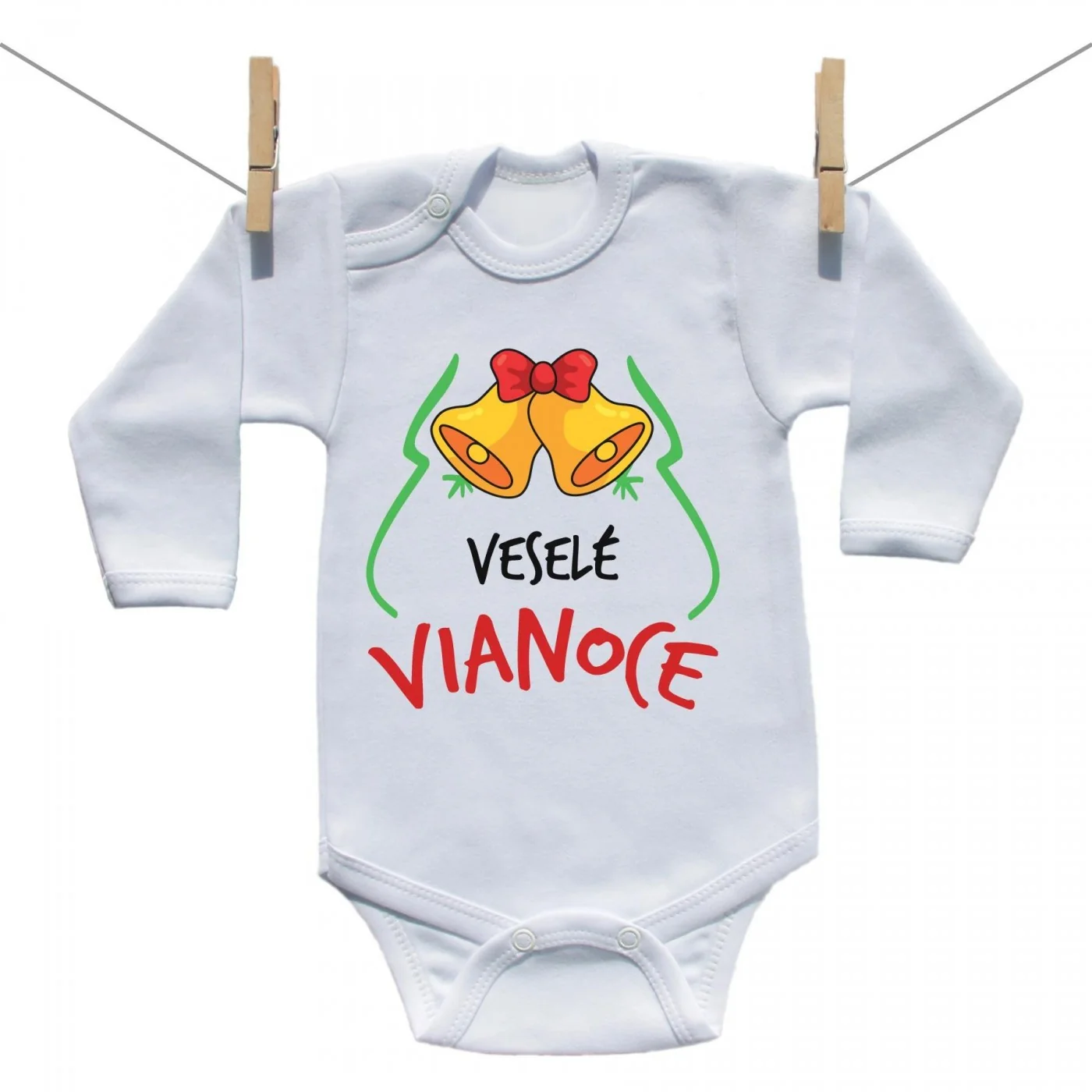 Boodyy Body s dlhým rukávom Veselé Vianoce Veľkosť: 50