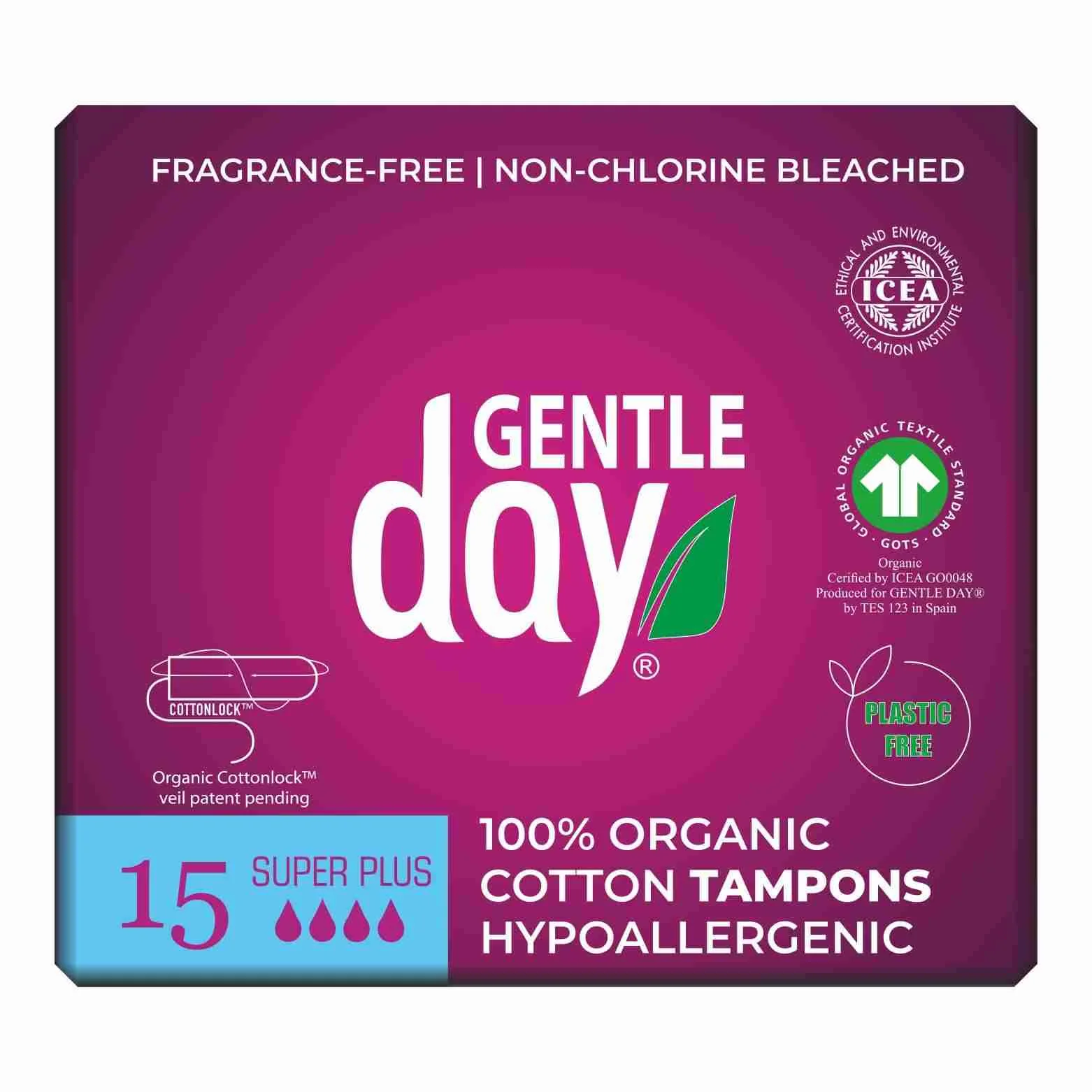 Gentle Day Tampóny Super Plus 1×15 ks, tampóny