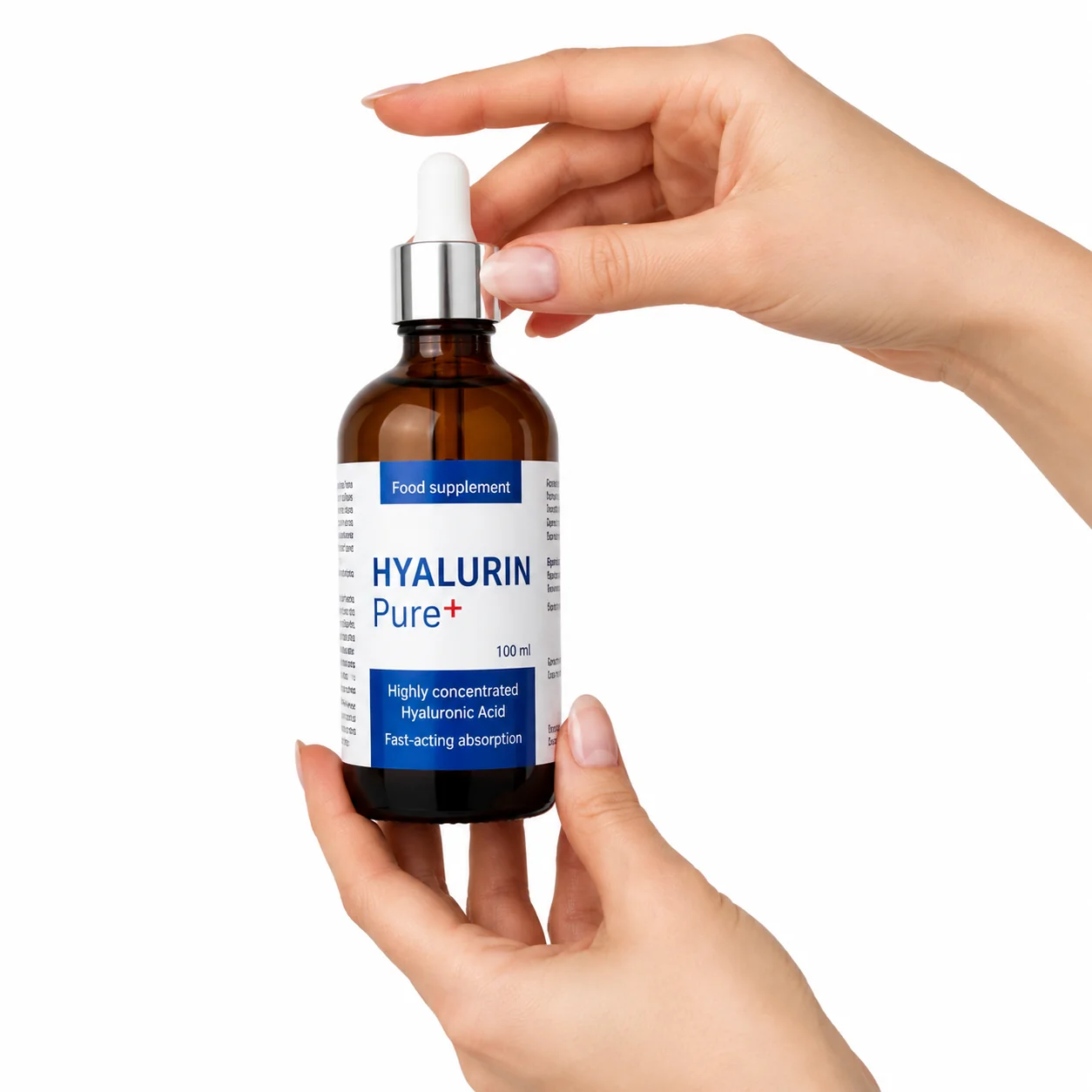 Hyalurin Pure+ kyselina hyalurónová vo vysokej koncentrácii s vitamínom C -100 ml