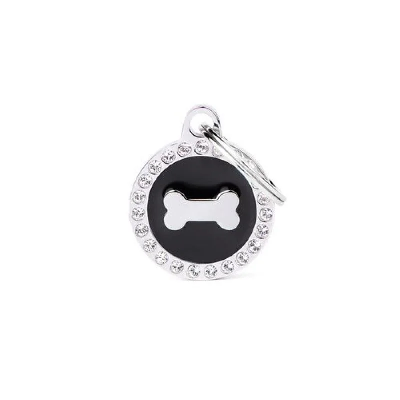 MF BLACK GLAM BONE gravírovateľný prívesok 2,85x2,15cm