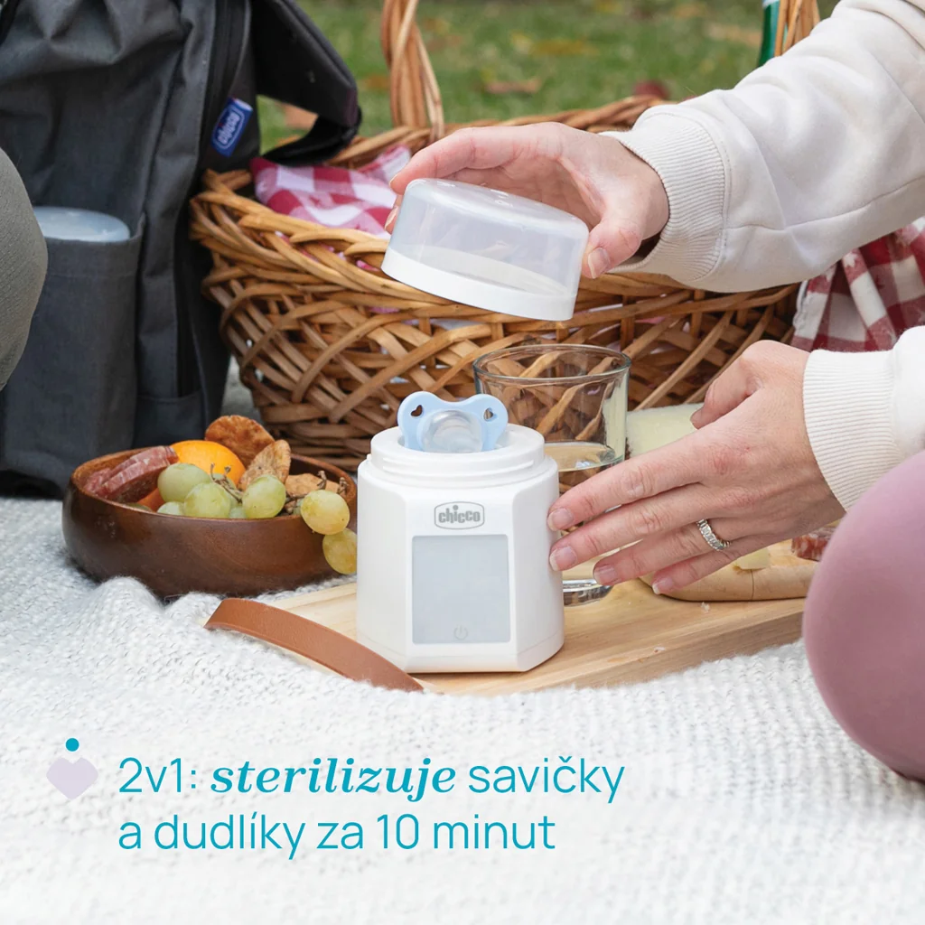 CHICCO Ohrievač a sterilizátor dojčenských fliaš Portable 1x1 ks
