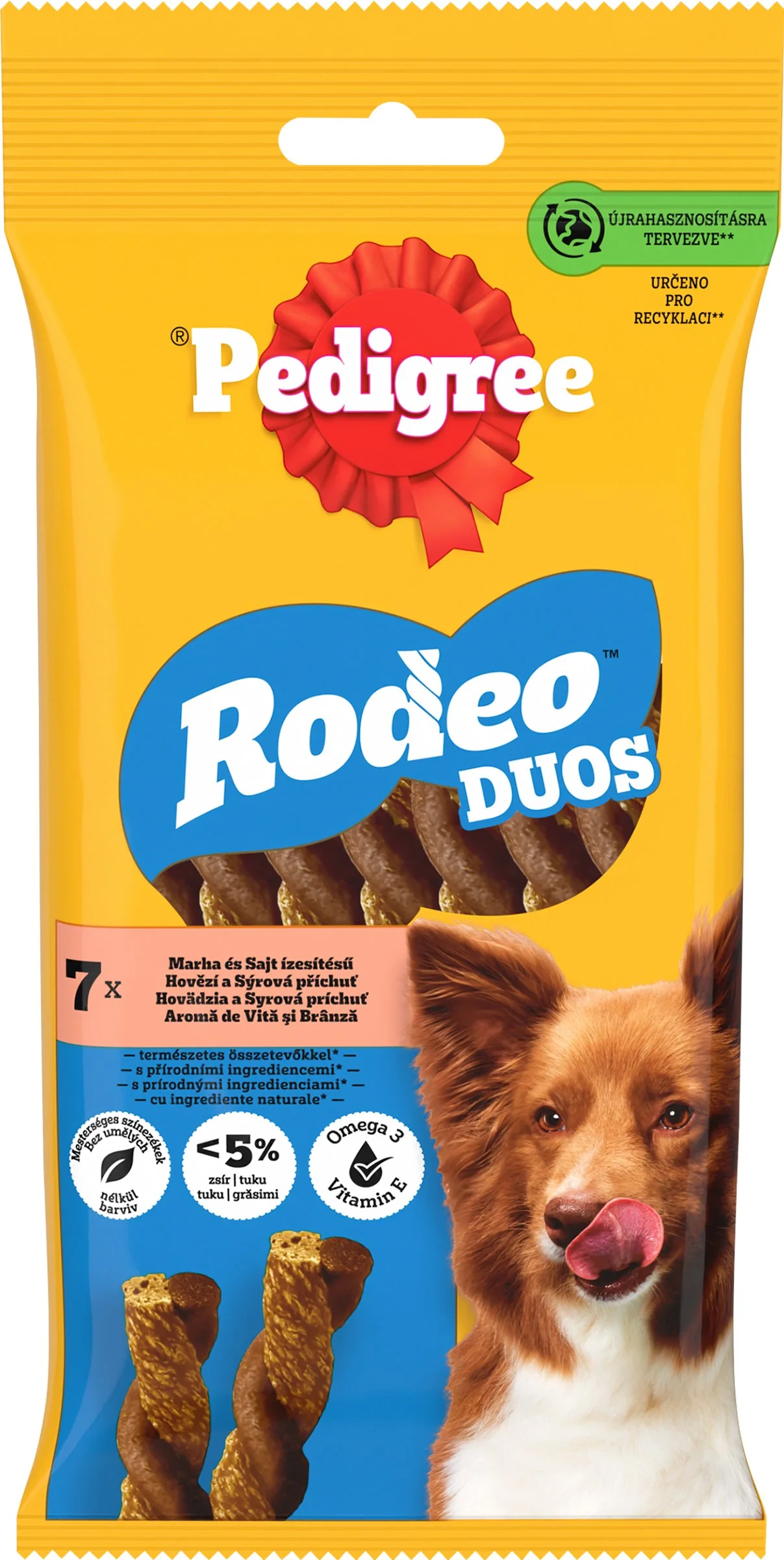 PEDIGREE pochúťka Rodeo Duo s hovädzím a sýrom 123g 1×123 g, pochúťka pre psy