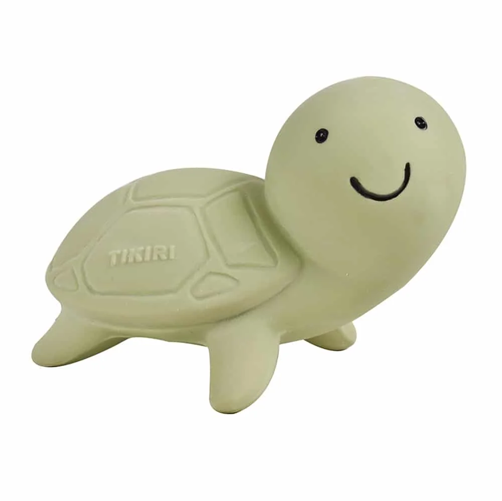 Tikiri Ocean Buddies - hrkálka a hryzátko z prírodnej gumy Morský koník
