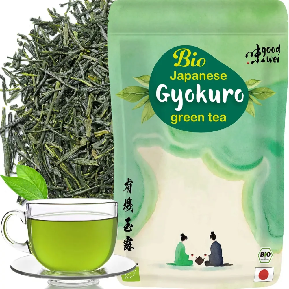 Japonský organický zelený čaj Gyokuro prémiový, čaj pestovaný v tieni, 120 g