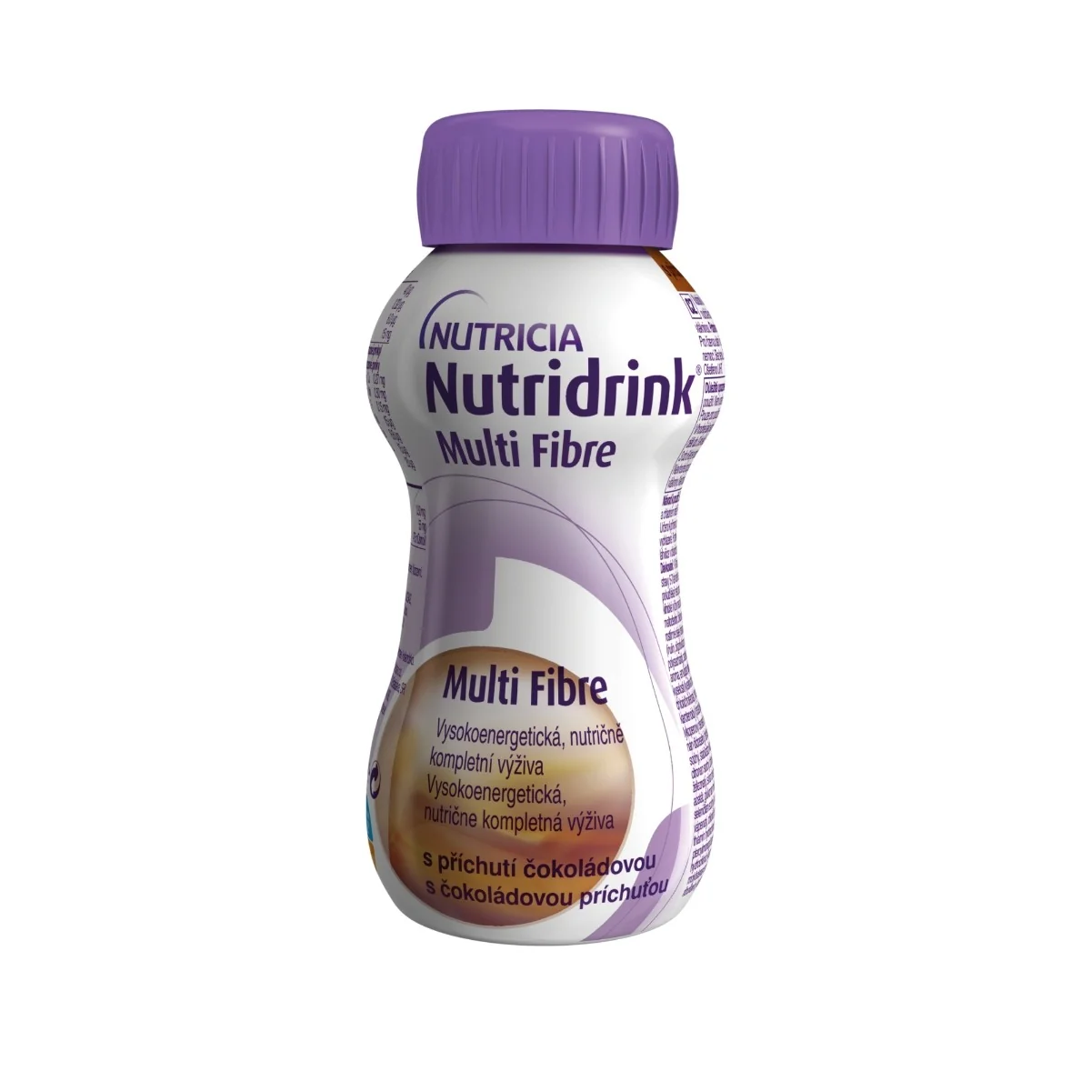 Nutridrink Multi Fibre čokoládová príchuť 4×200 ml, nápoj na medicínske účely