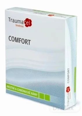 Traumacel Biodress COMFORT 1×5 ks, bioaktívne sterilné vstrebateľné krytie na rany