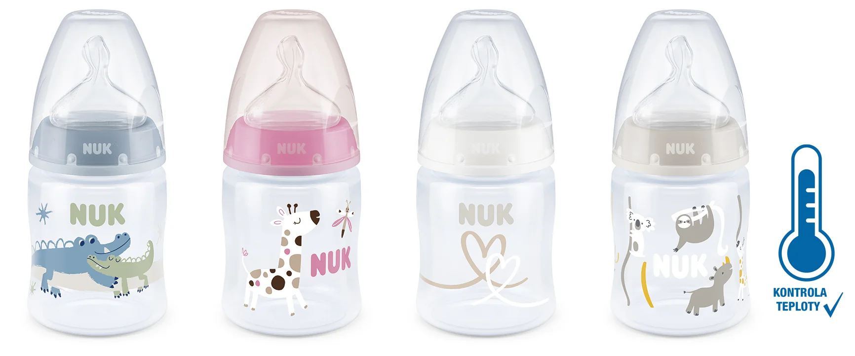 NUK FC+ flaša Temperature Control 1×1 ks, dojčenská fľaša