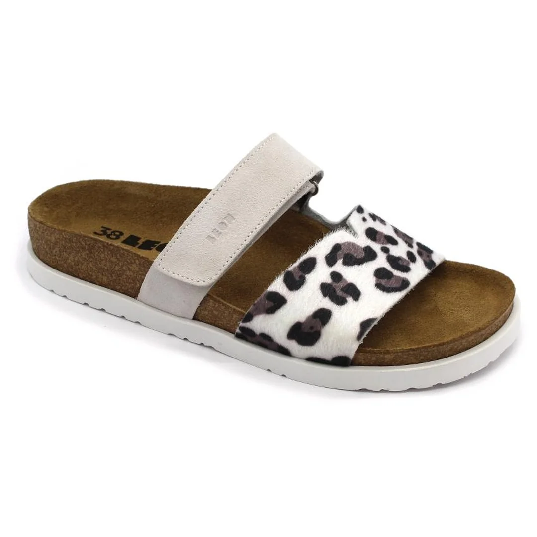 7021 Dámska zdravotná kožená obuv s prackou 41 - 26cm, biela, 3,5 cm