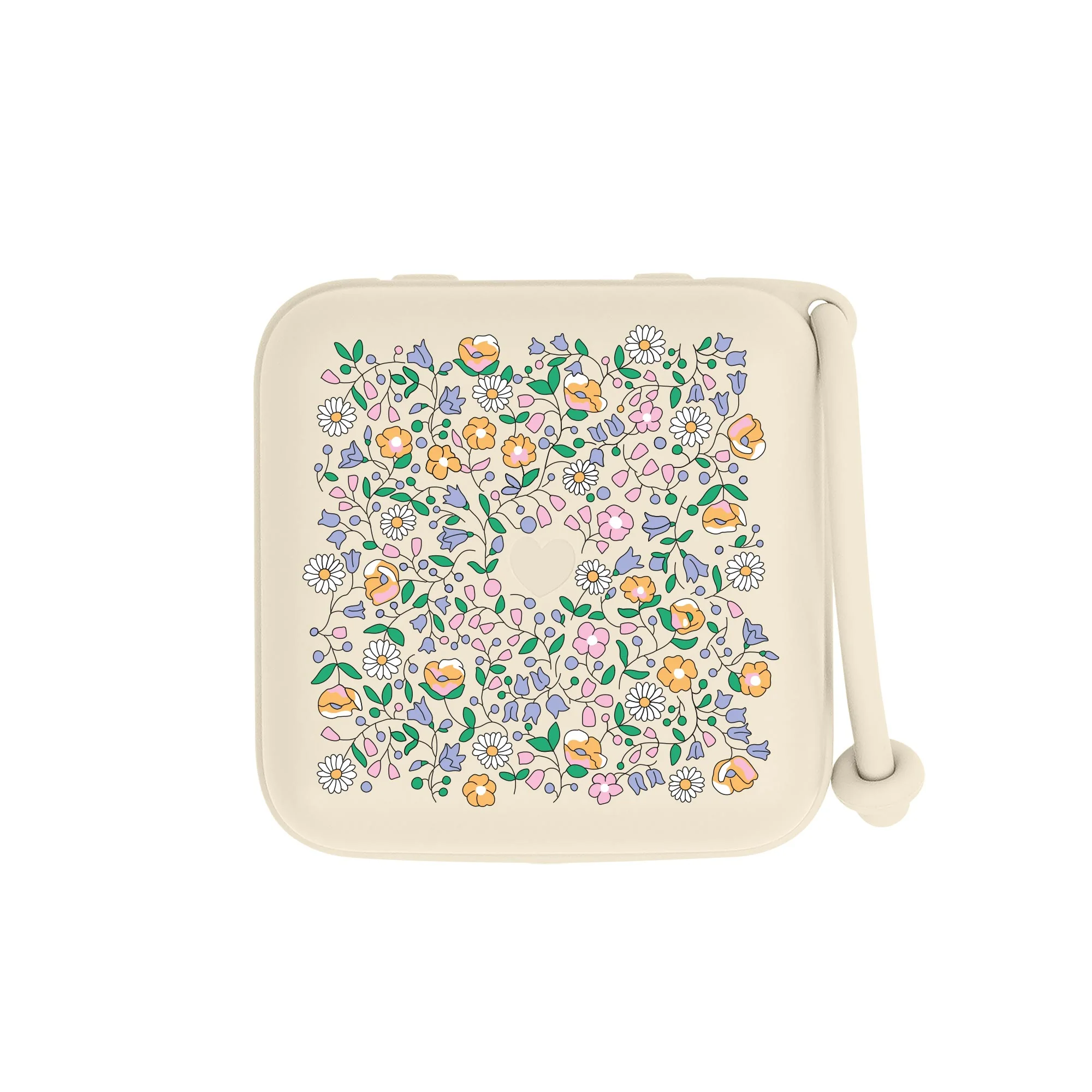 BIBS x LIBERTY krabička na cumlíky Chloe Meadow Ivory