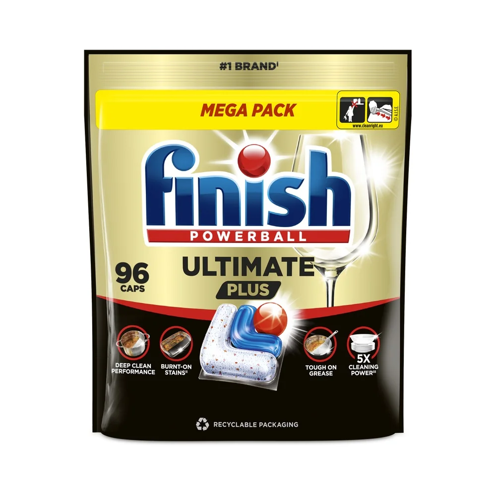 Finish Ultimate Plus kapsle do umývačky riadu - Fresh 96 ks