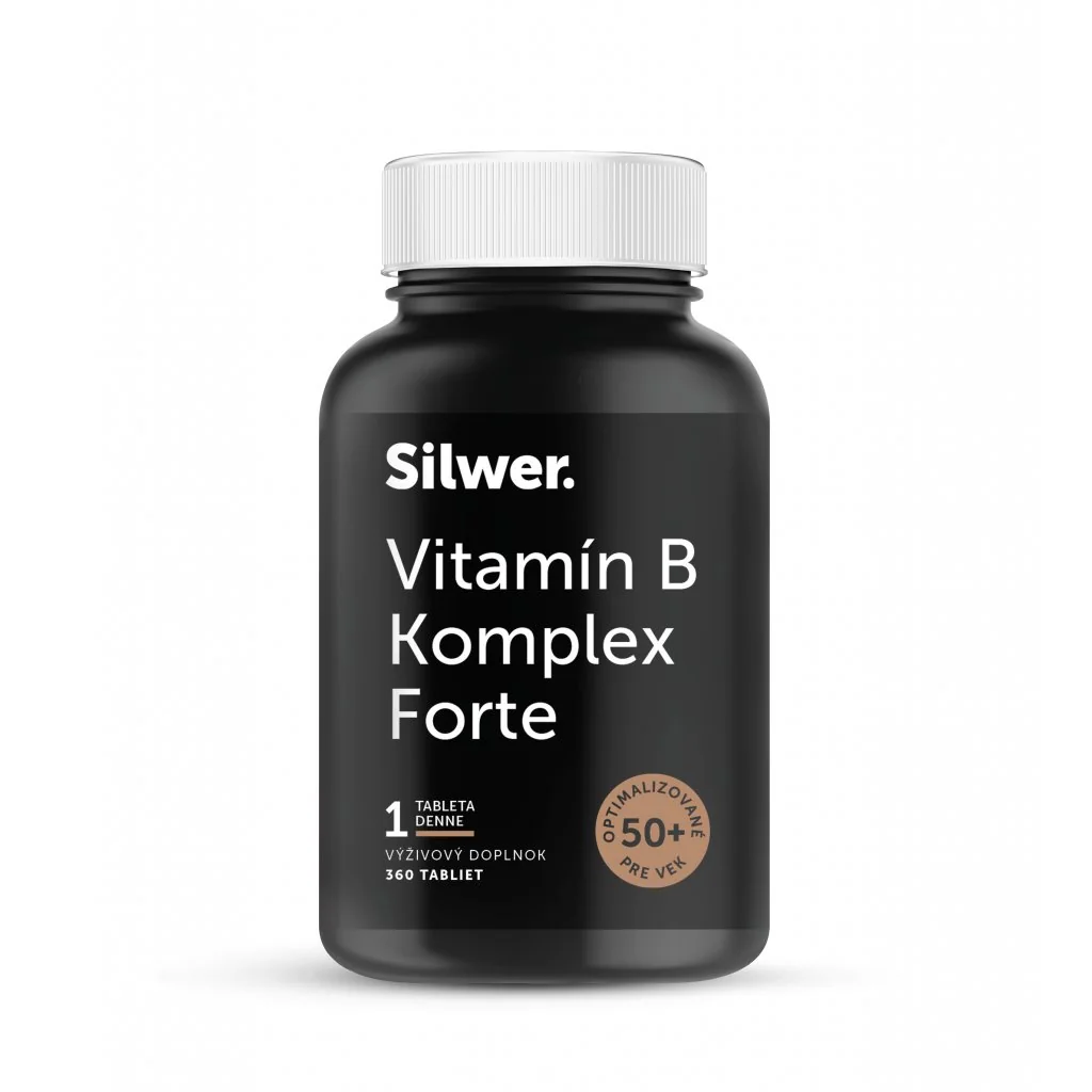 Silwer Vitamín B Komplex Forte 360 tabliet. Energia, nervy, pokožka a vlasy.