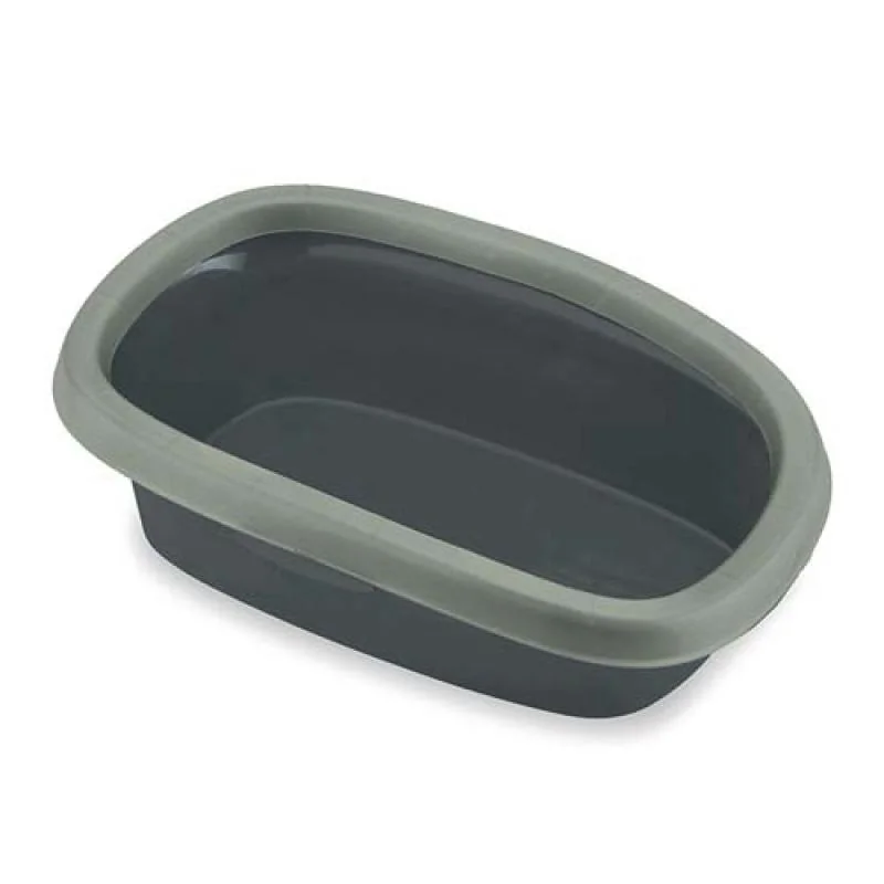 STEFANPLAST GREEN LINE SPRINT 20 sivá/sivozelená 39x58x17cm toaleta pre mačky 98% z recyklovaného plastu
