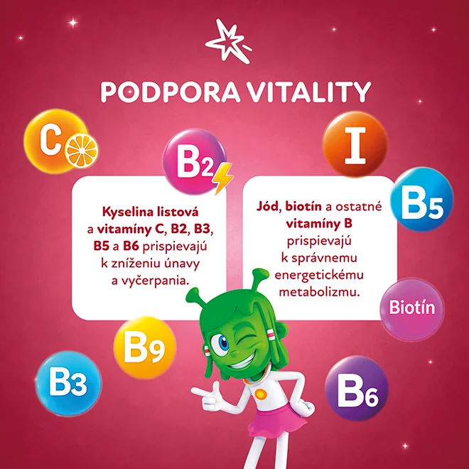 STADA Marťankovia s Imunactivom jahoda 1×30 tbl, výživový doplnok