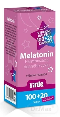 VIRDE Melatonín VÝHODNÉ BALENIE 1×120 tbl