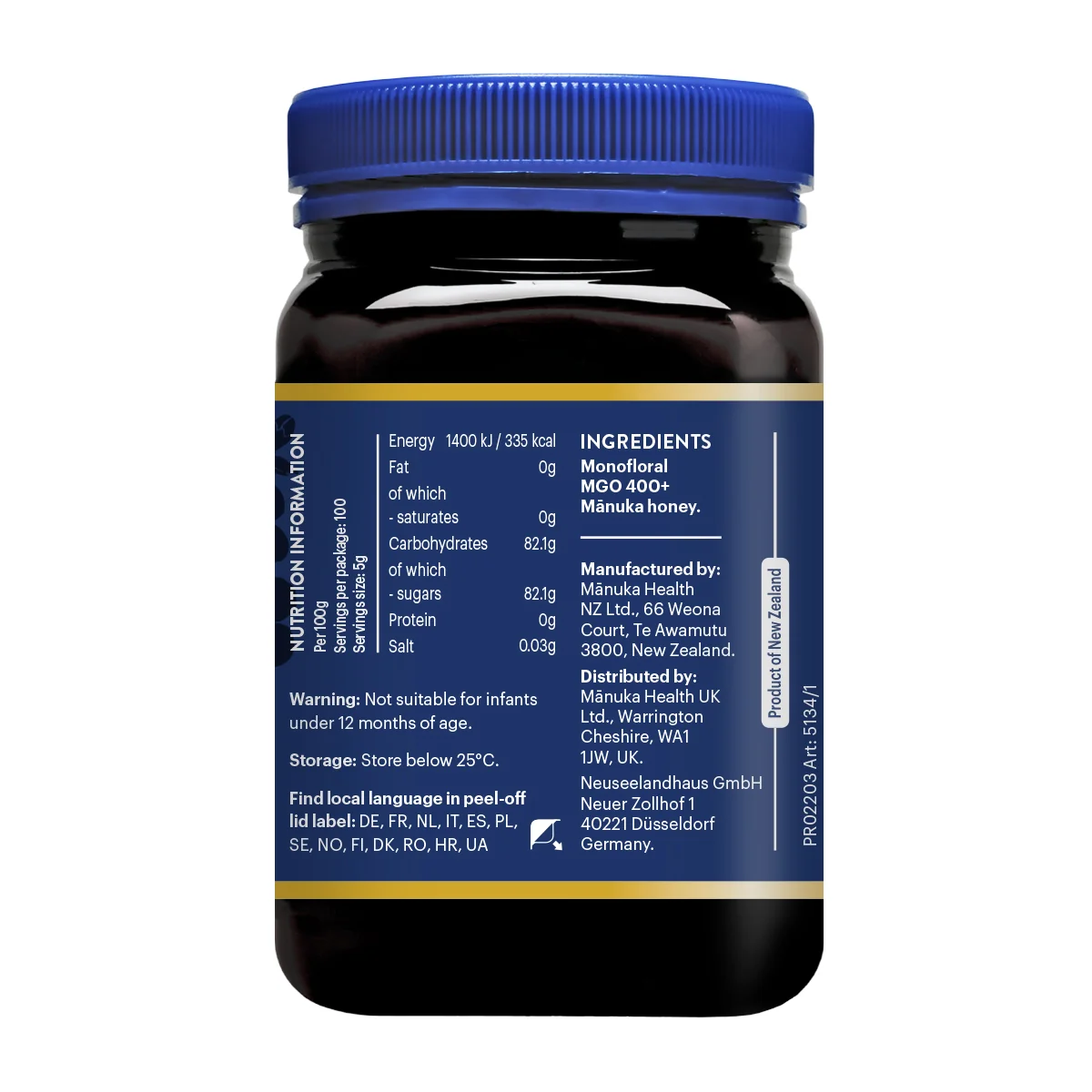 Manuka med MGO 400+ 500 g