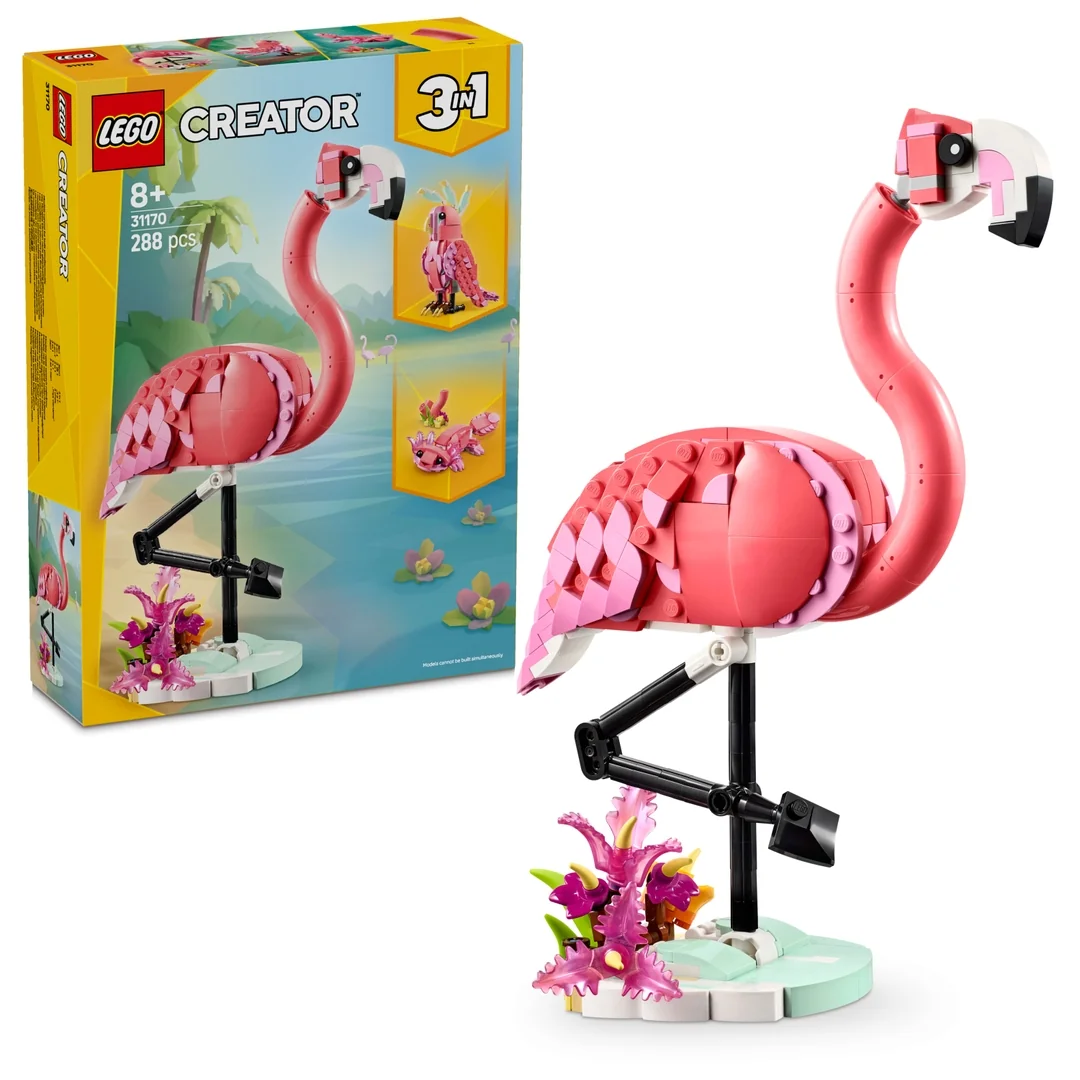 LEGO® Creator 3-in-1 31170 Divoké zvieratá: Ružový plameniak