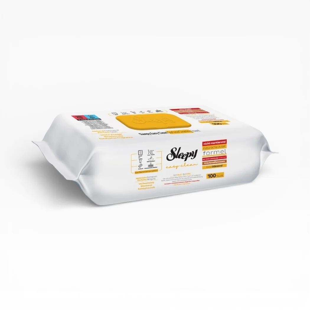 Sleepy Easy Clean vlhčené obrúsky na čistenie povrchov Herbal Soap s vôňou eukalyptu 600 ks (6x100 ks)