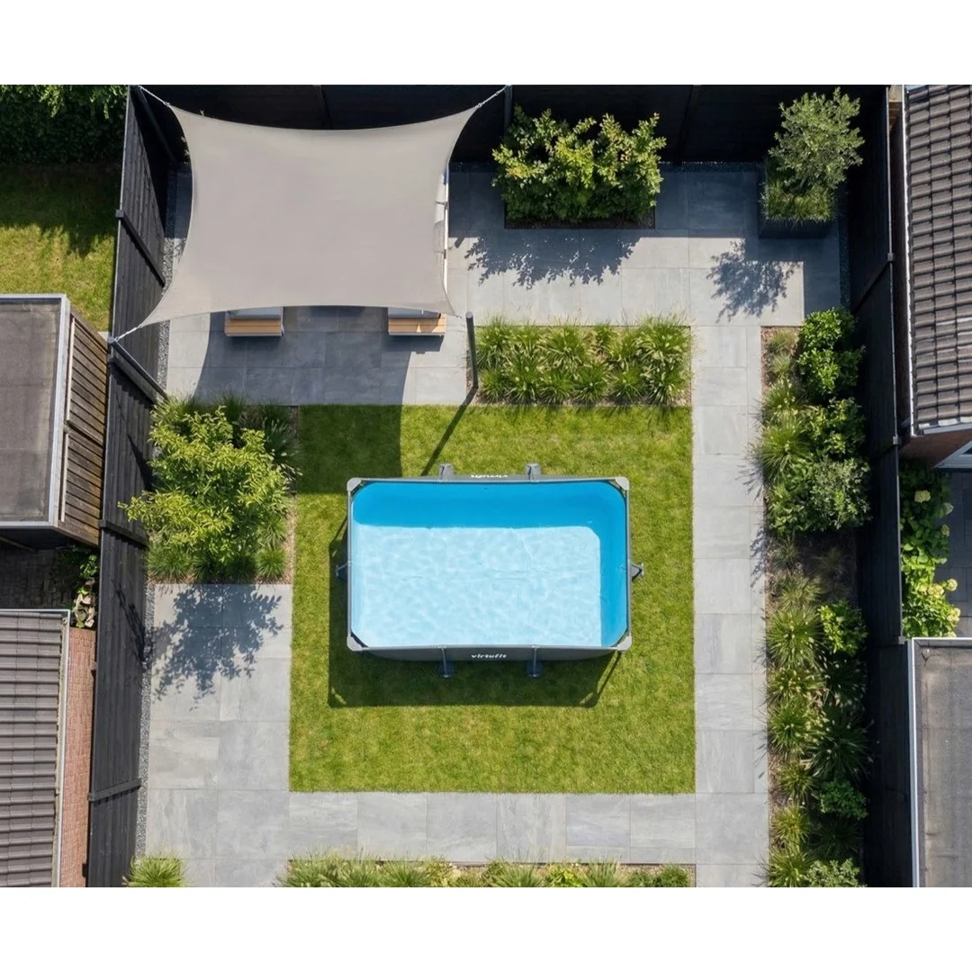 Bazén Rectangular Swimmingpool 300 x 210 cm čierny