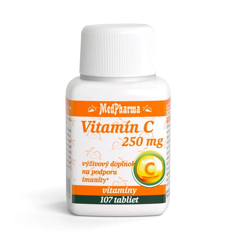 MedPharma Vitamín C 250 mg 1×107 tbl, výživový doplnok