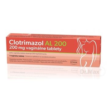 Clotrimazol AL 200 1×3 ks, vaginálne tablety (200 mg)