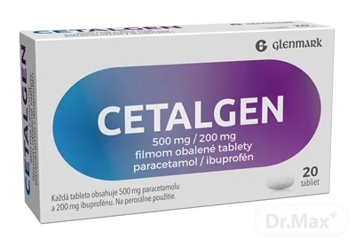 CETALGEN 500 mg/200 mg 1×20 tbl, liek