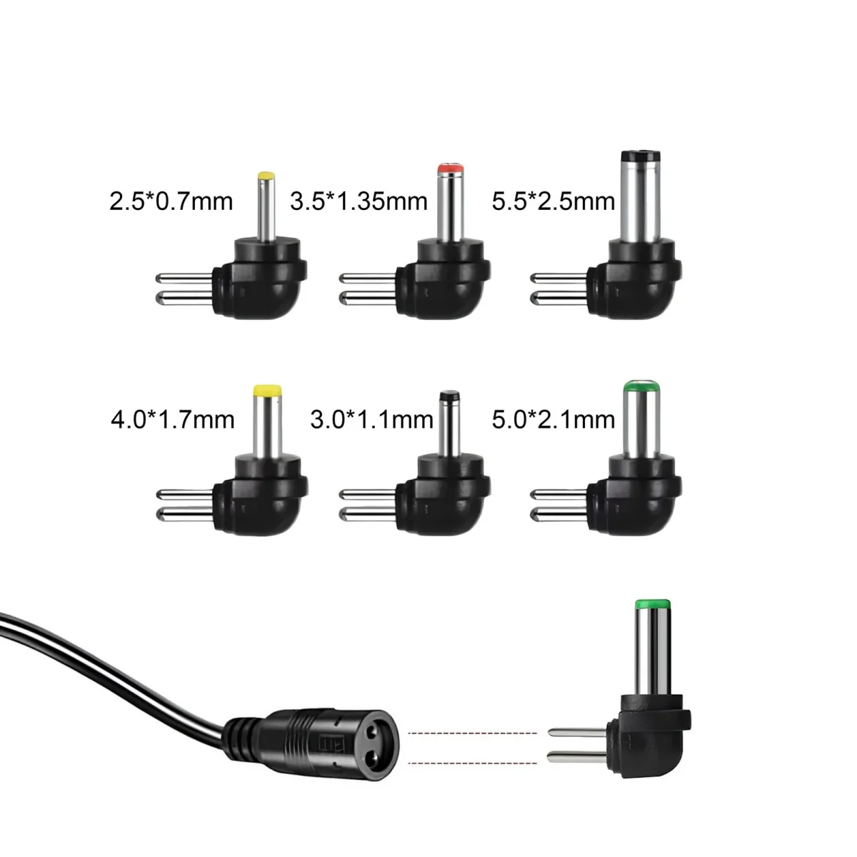 MG Charger univerzálny regulovateľný napájací adaptér 3-12V, 30W, čierny