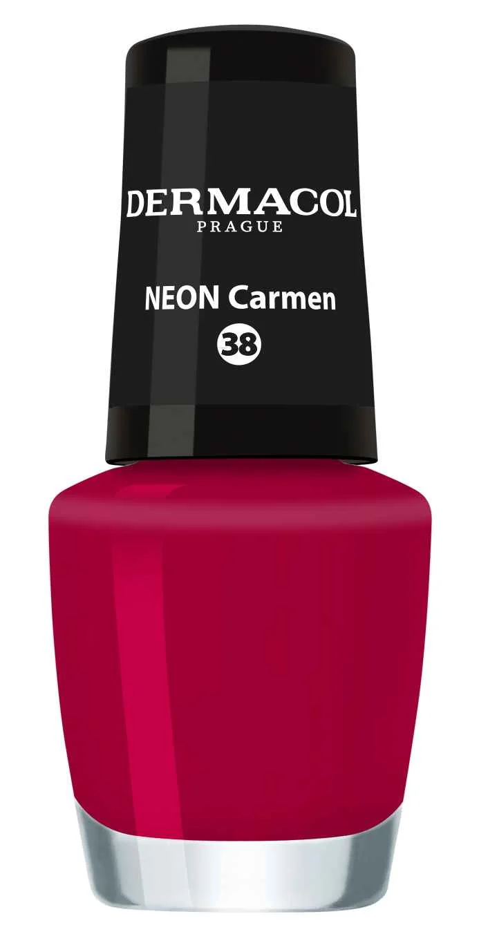 Dermacol Lak na nechty Neon Carmen č.38 1×5 ml, lak na nechty