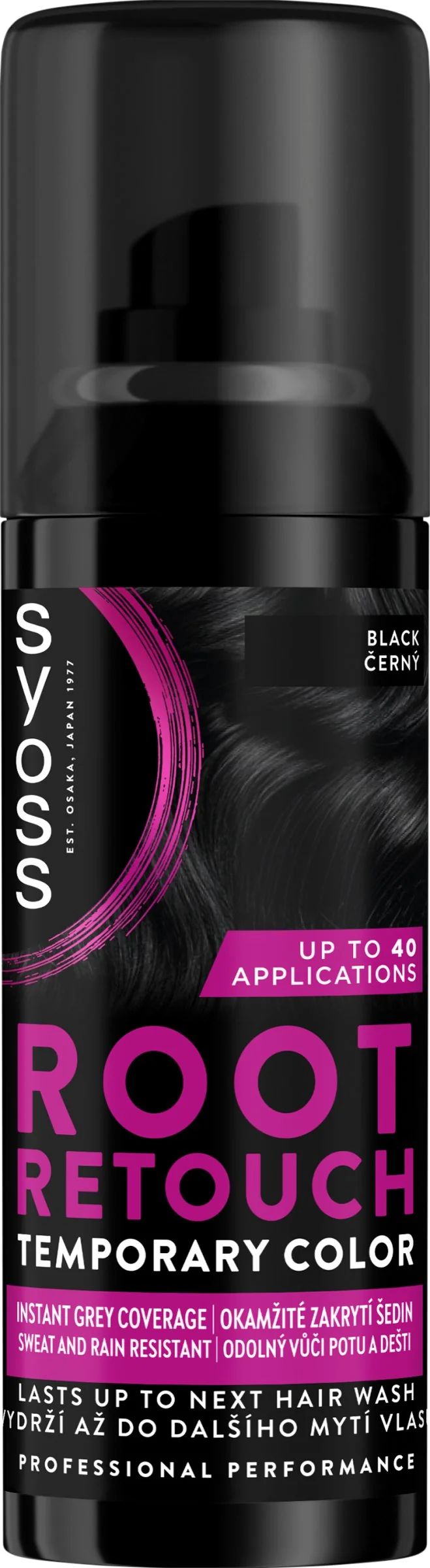 Syoss Root Retouch sprej na odrasty Čierný 1×1 ks, sprej na odrasty