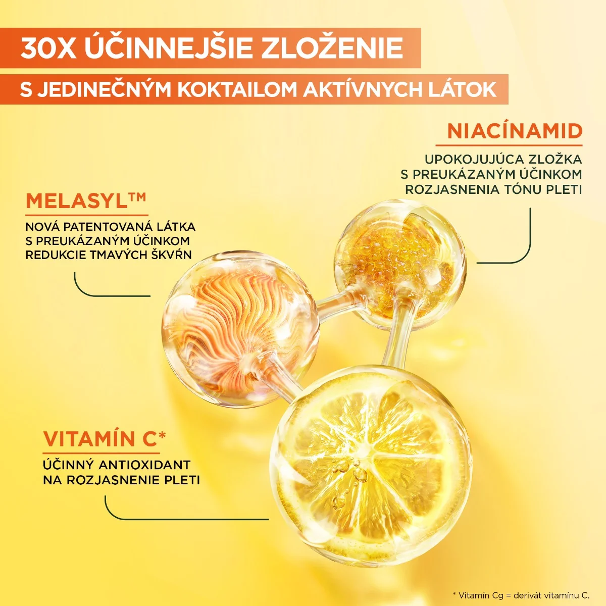 Garnier Skin Naturals Vitamín C+ rozjasňujúce sérum 1×30 ml, sérum