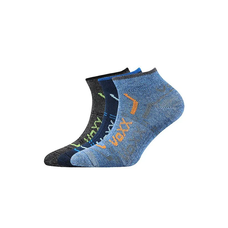 3PACK detské ponožky viacfarebné (Rexík 01-mix-A) 30/34 