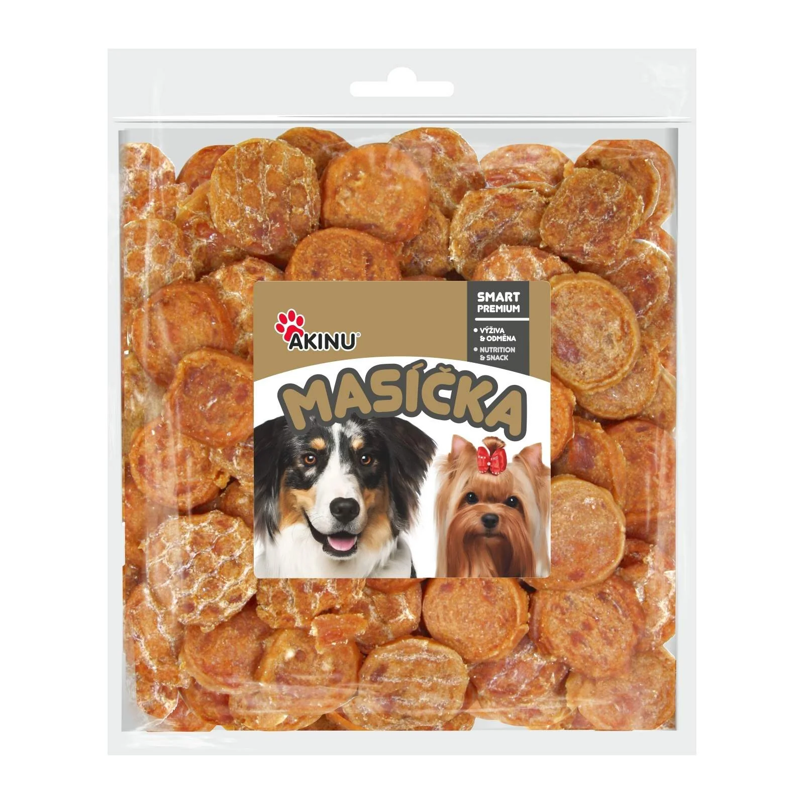 Akinu MASÍČKA Kuracie chipsy pre psy 2 x 300 g