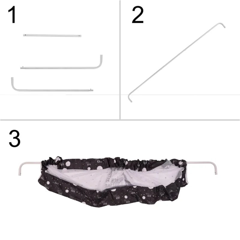 Zástup Na Posteľ, Otvárací, 200 Cm, Čierna