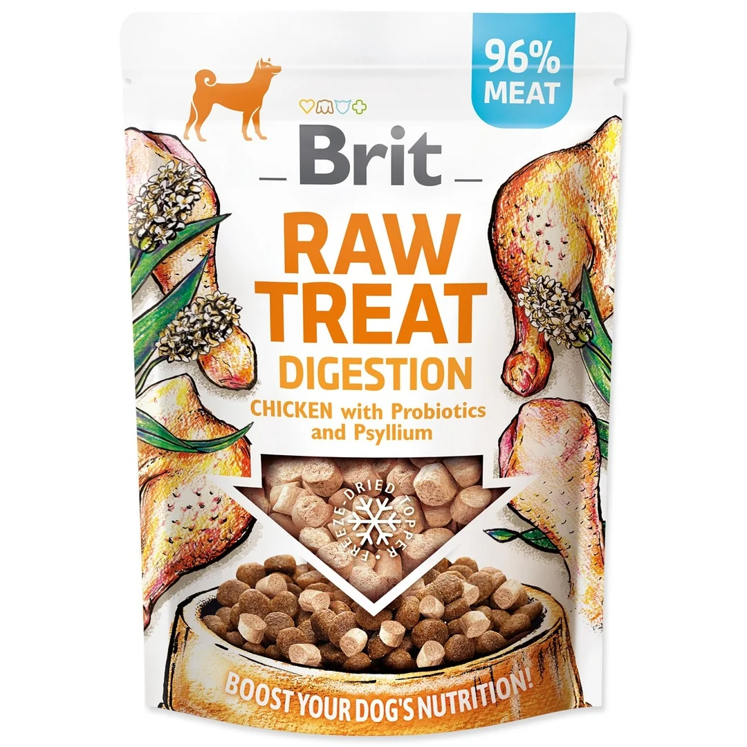 Pochúťka Brit RAW TREAT Digestion Freeze-dried Kura 40g
